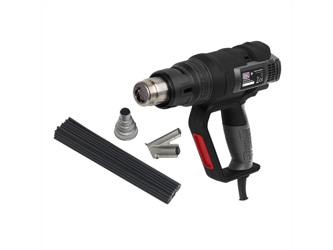 Sealey Plastic Welding Kit Including HS102 Hot Air Gun 2000W 50-600°C HS102K