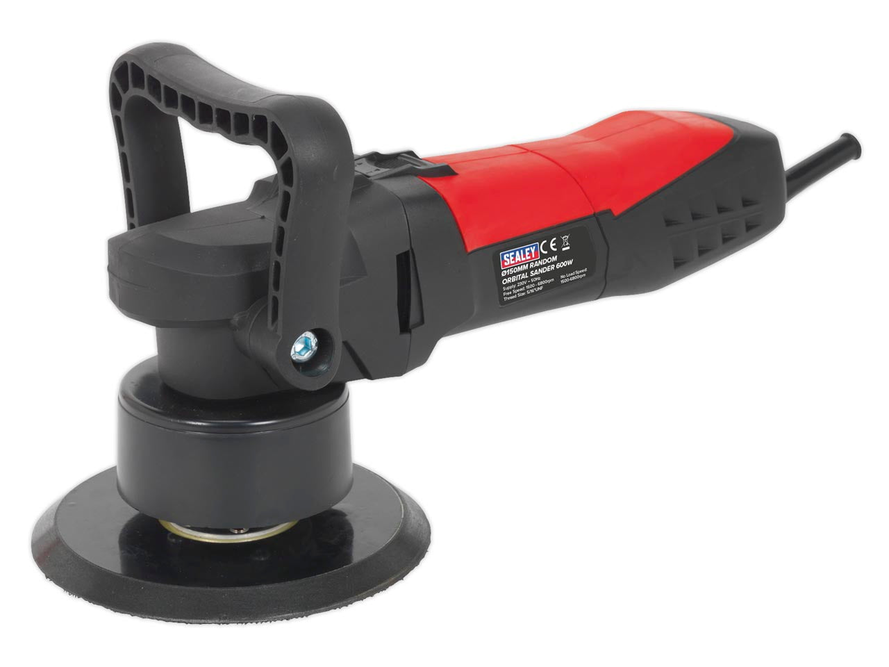 Sealey Random Orbital Dual Action Sander With Soft Grip 150mm 600W/230V DAS149