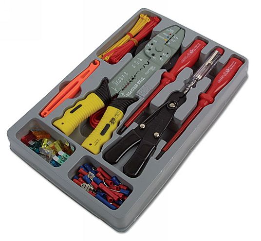 LASER 3742 Electrical Repair Crimping Kit For 12V & 24V Automotive Wiring