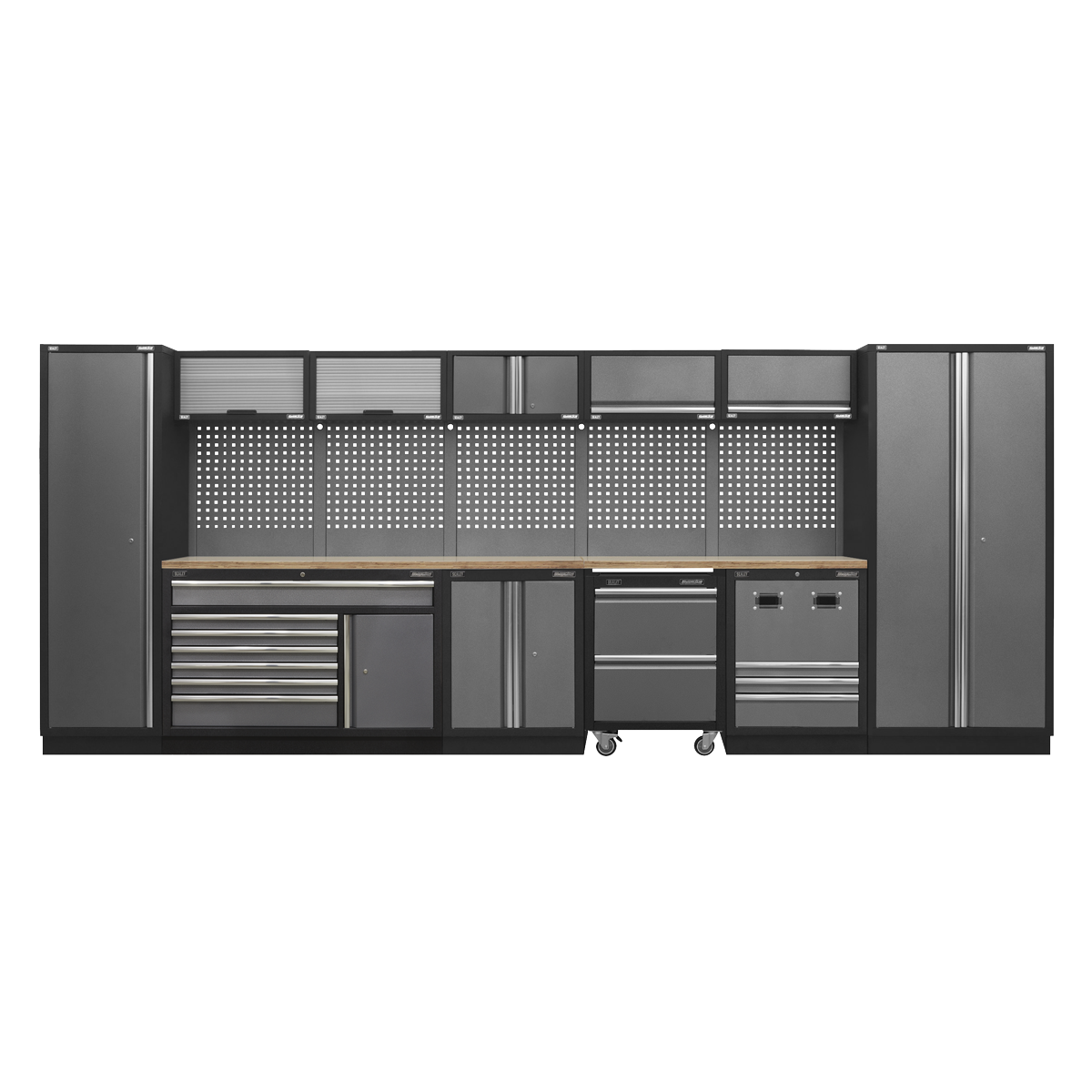 Sealey Modular Tool Storage System Combo Pressed Wood Worktop APMSSTACK16W