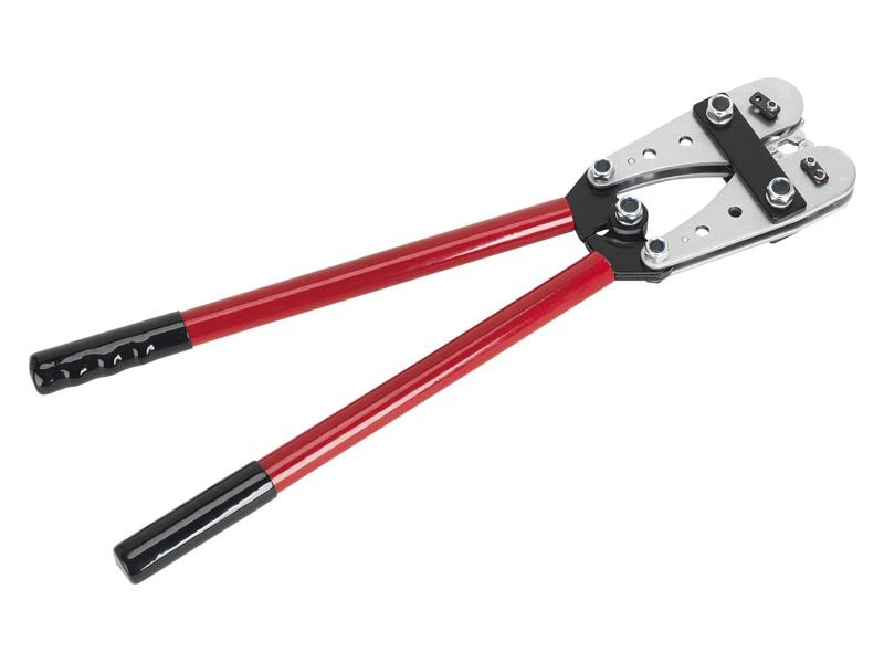 Sealey Copper Lug Terminal Crimping Tool 10-120mm² Hard Steel Red AK120B