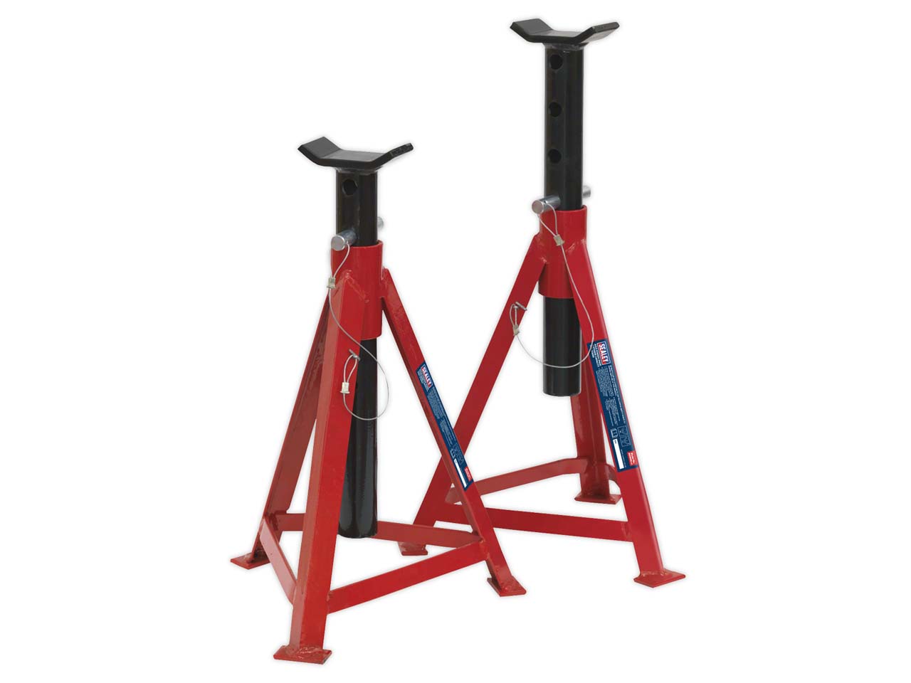Sealey Axle Stands 2.5 Tonne Capacity per Stand 5T Per Pair Medium Height AS3000