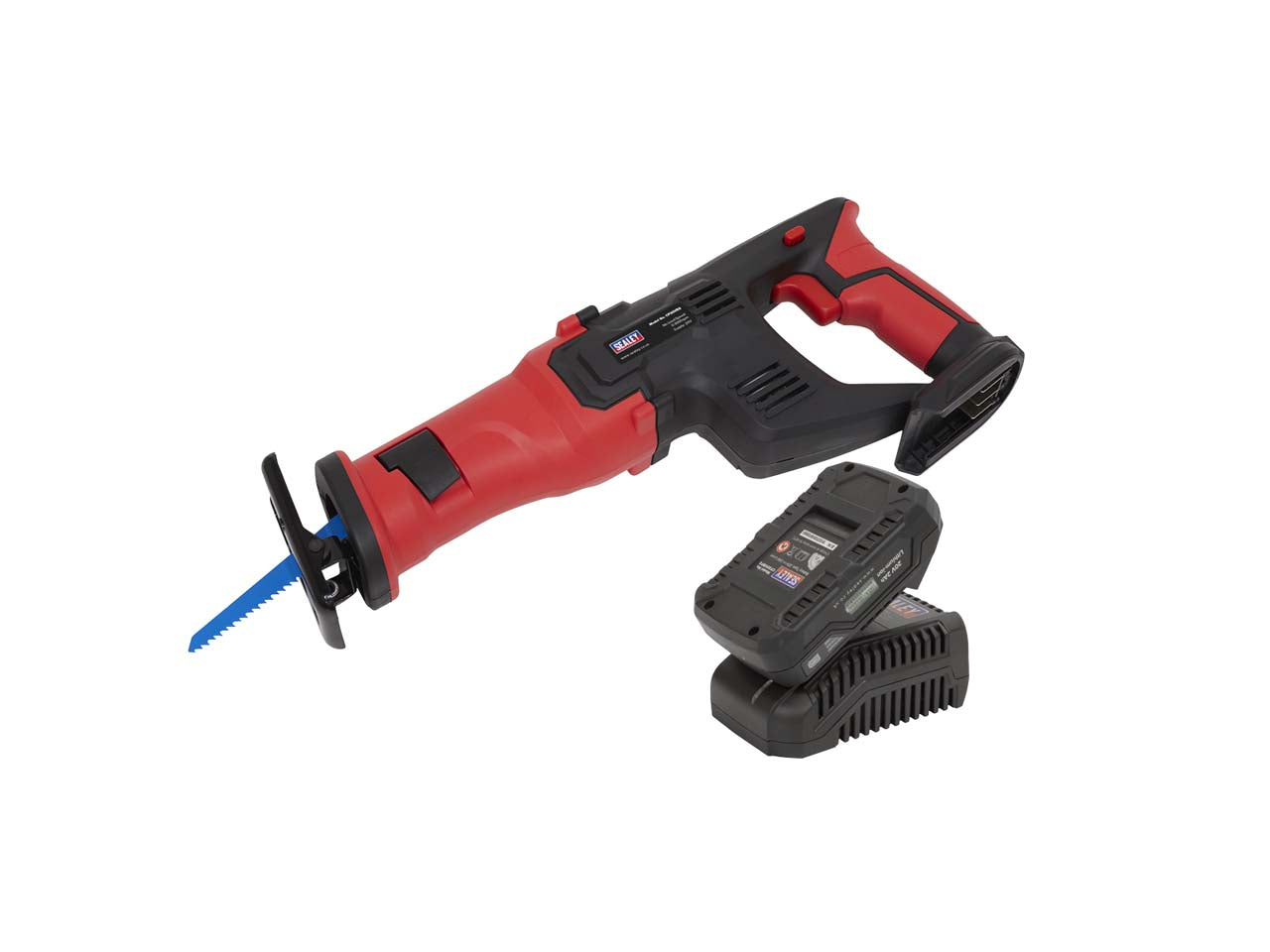 Sealey SV20 Series Cordless Reciprocating Saw Kit 20V 2Ah Red/Black CP20VRSKIT1