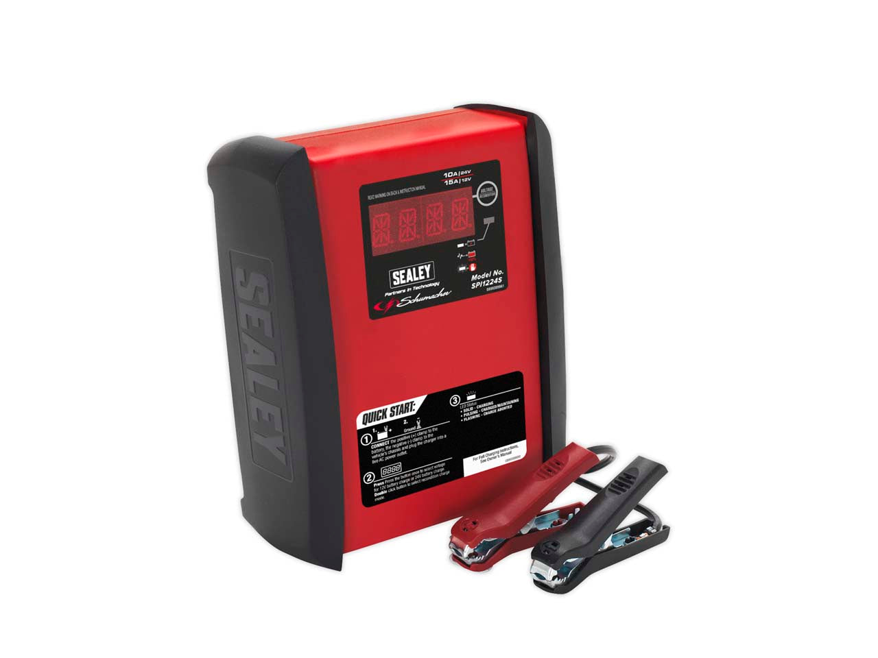 Sealey Schumacher Intelligent Speed Charge Charger 12V 15A/24V 10A SPI1224S