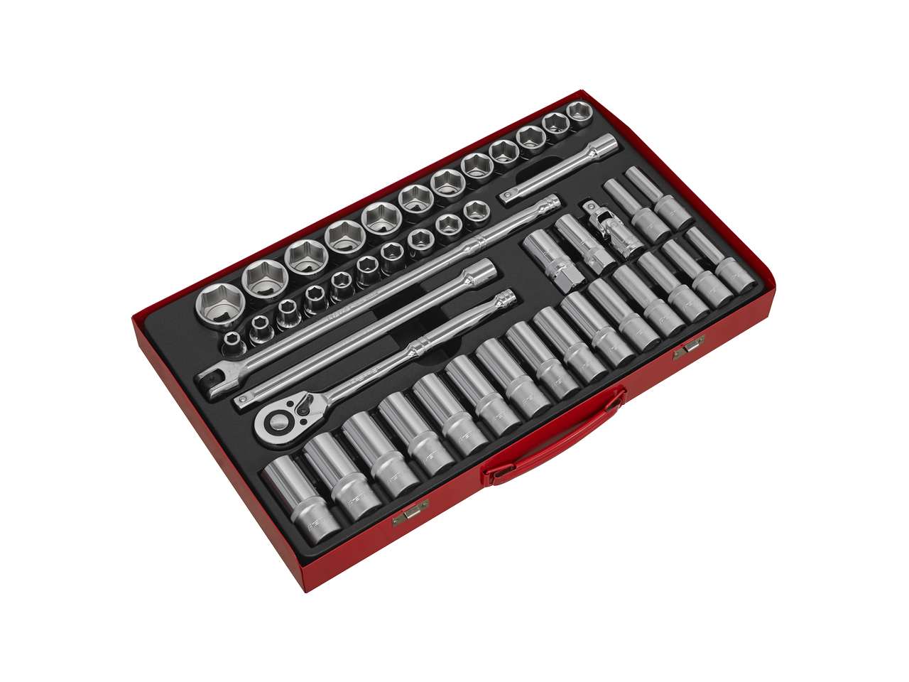 Sealey Socket Set 46 Pieces 1/2" Square Drive 6 Point WallDrive - Metric AK6941