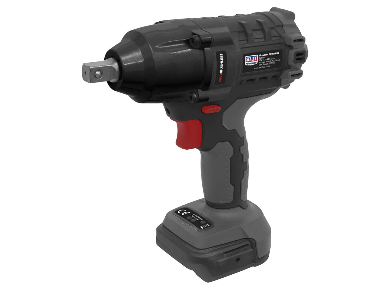 Sealey 20V 1/2" Square Drive 700Nm Brushless Impact Wrench - Body Only CP20VPIW