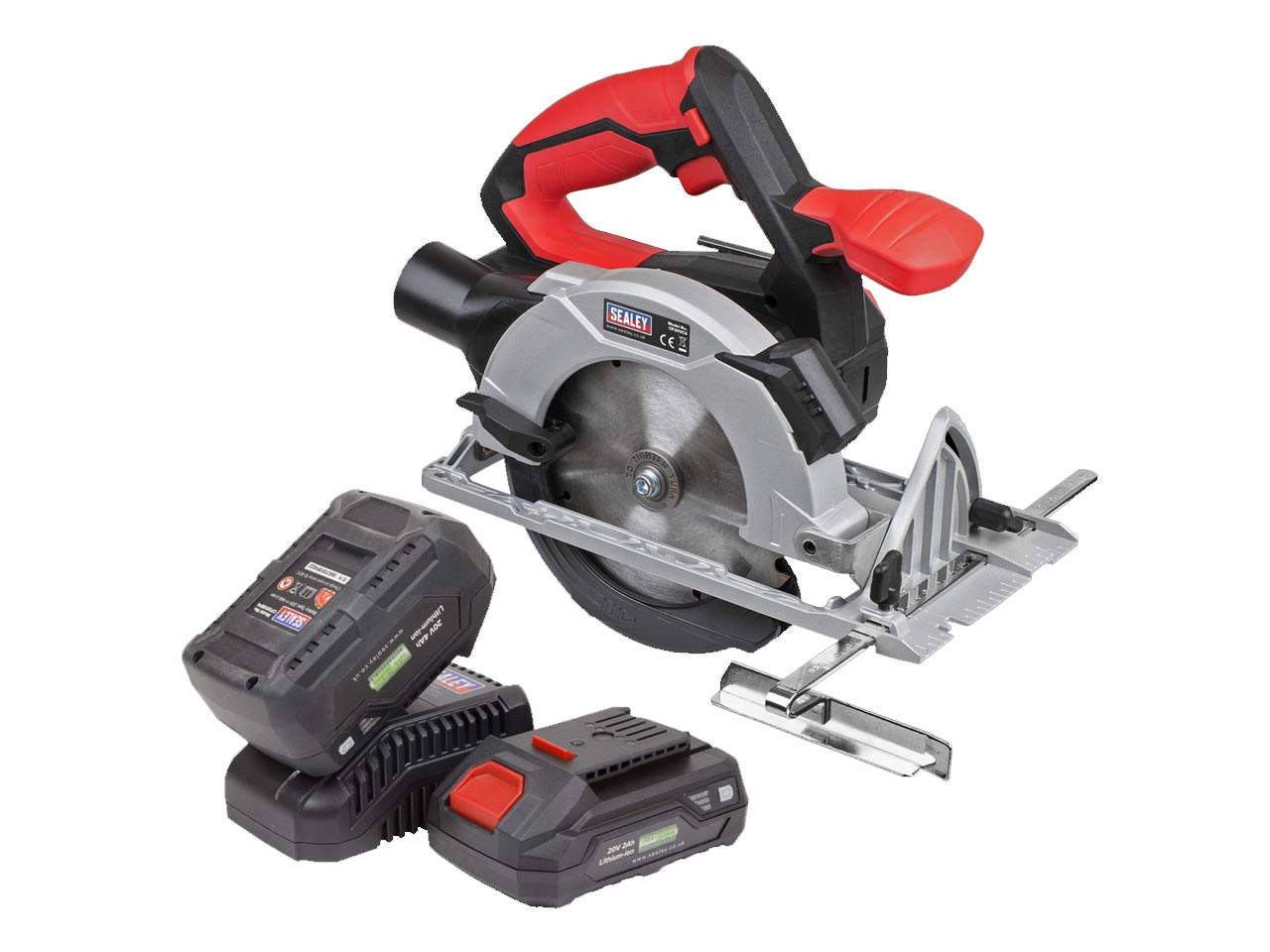 Sealey 20V SV20 Series Ø150mm Circular Saw Kit - 2 Batteries CP20VCSKIT