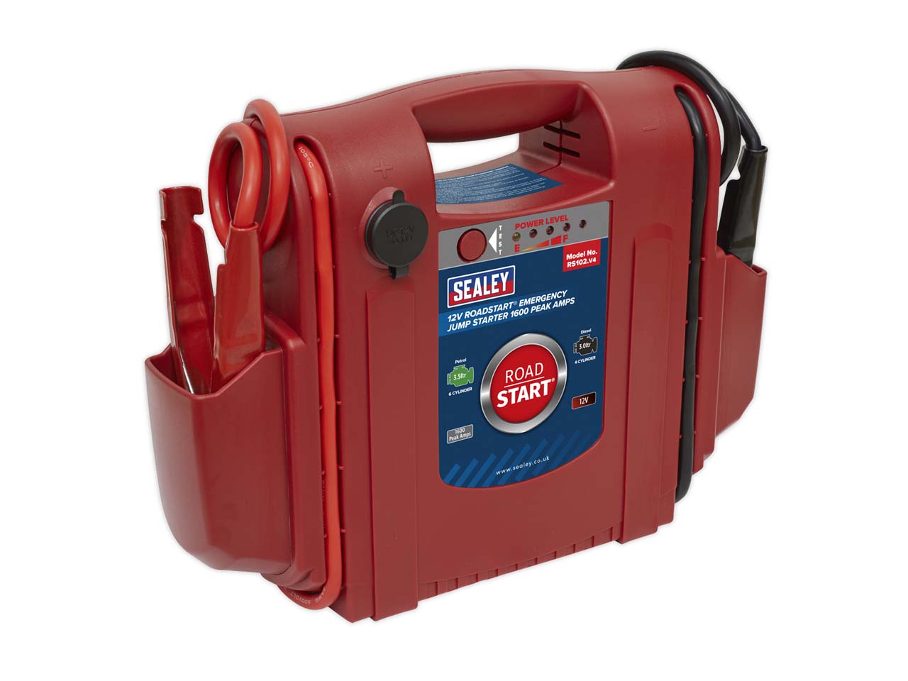 Sealey 1600A 12V RoadStart Emergency Jump Starter Battery Power Booster RS102
