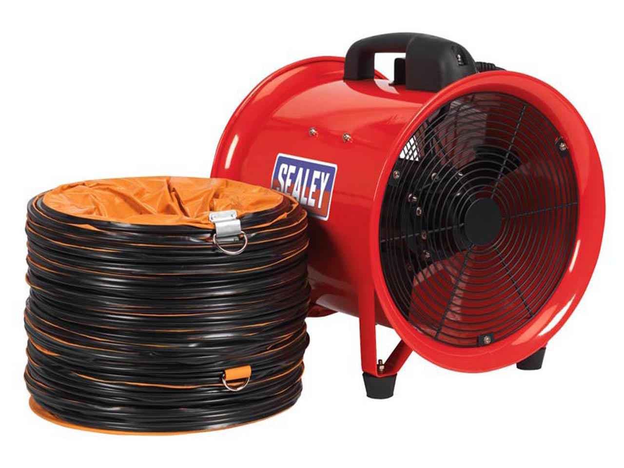Sealey Portable Ventilator 300mm With 5 Metres Ducting Lightweight VEN300