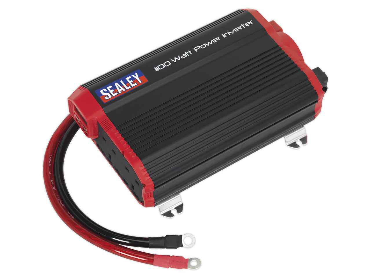 Sealey Power Inverter Modified Sine Wave 1100W 12V DC - 230V 50Hz PI1100