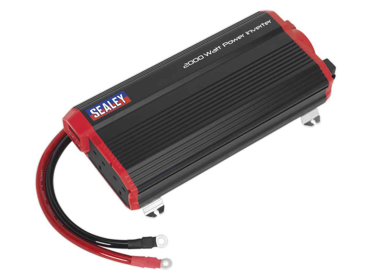 Sealey Power Inverter Modified Sine Wave 2000W 12V DC - 230V 50Hz PI2000
