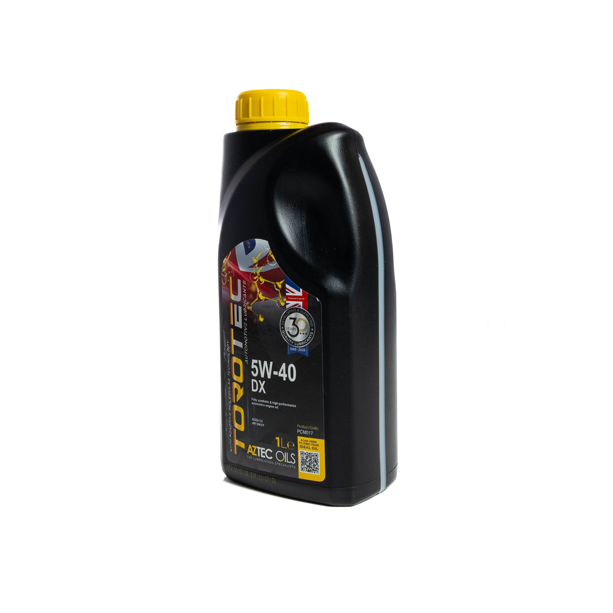 Engine Oil 1L TOROTEC 5W-40 DX Fully Synthetic Aztec Oils PCM017-S10