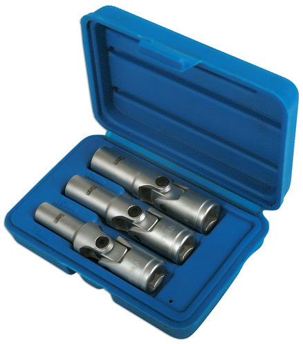 LASER 4122 Glow Plug Set Of Socket Wrench Inserts Chrome Vanadium Steel