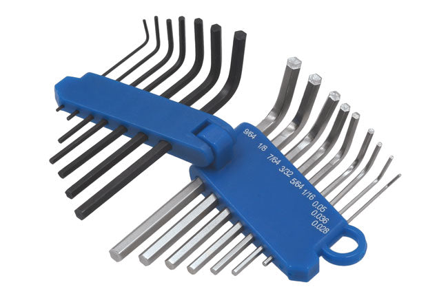 LASER 4196 Screwdriver 16pc Miniature Hexagon & Bit Set Chrome Vanadium Steel