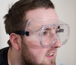 LASER 0342 Safety Goggles CE UKCA Certified Side Protection Adjustable Strap
