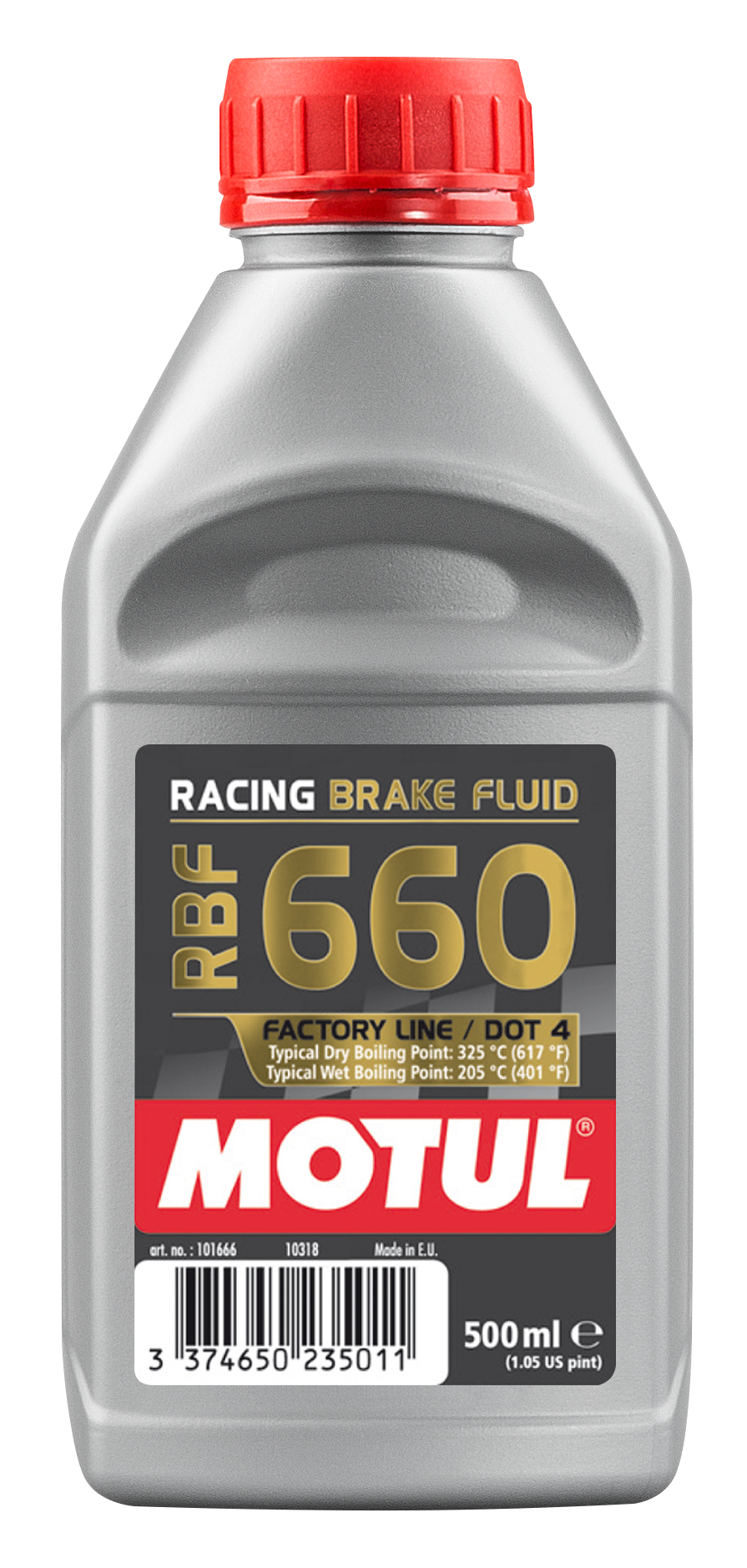 Motul RBF 660 FACTORY LINE 0.500L Brake Fluid FMVSS 116 DOT 4 SAE J1703/J1704
