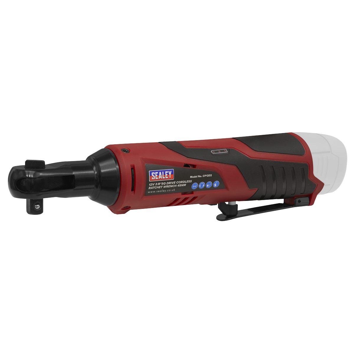 Sealey 12V SV12 Series 3/8" Drive Cordless Ratchet Wrench 45Nm Body Only CP1202
