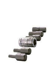 LASER 0592 6Pcs Screwdriver Spline Bit Set 3/8" Drive Chrome Vanadium Steel