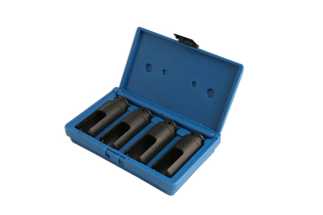 LASER 4843 1/2" Drive Diesel Injector Nozzle Socket Set Bosch Siemens Injectors