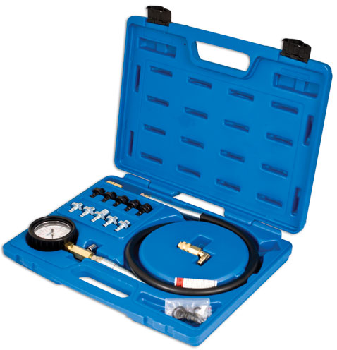 LASER TOOLS 4851 Oil Pressure Test Kit 10 Bar Quick Coupling Adaptor Set