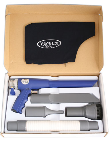 LASER 4912 Air Gun Sucker/Blower Kit 90 PSI 3.36 CFM Brush & Nozzle Attachments