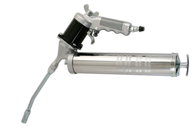 LASER 5002 Pneumatic Grease Gun 14oz 360° Swivel For High Pressure Air Systems