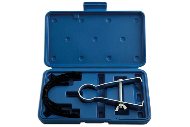 LASER 5066 Piston Ring Compressor Set Steel 40-85mm 4 Bands With Storage Case