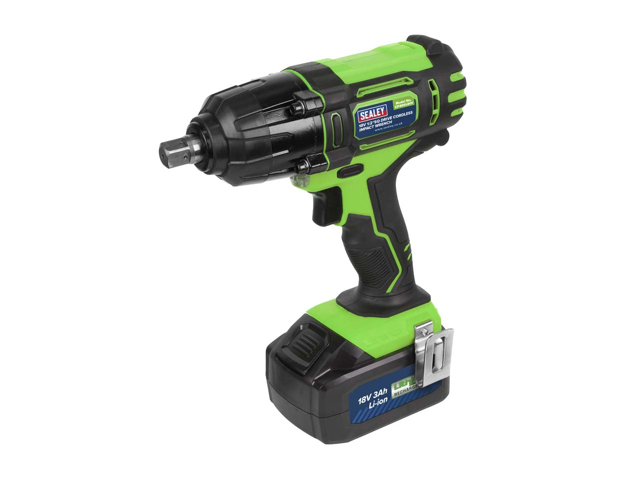 Sealey 18V 3Ah Li-Ion 1/2" Square Drive Impact Wrench Kit 550Nm CP400LIHV