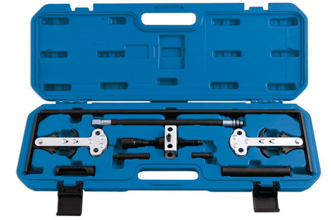 LASER 5258 Valve Spring Compressor Steel Twin Rail System For SOHC DOHC Engines