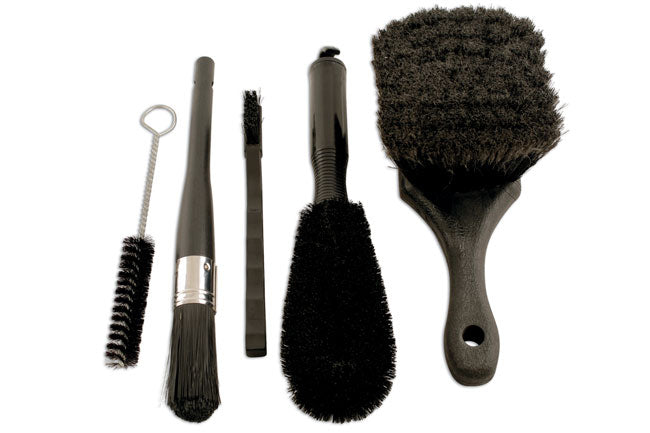LASER 5271 5-Piece Mechanics Brush Set For Cars Motorcycles & Bicycles