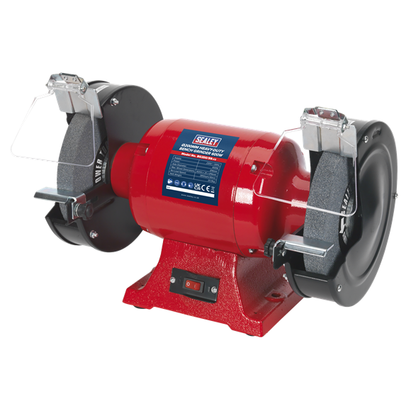 Sealey Bench Grinder 200mm 600W/230V Heavy Duty Eye Shields Included BG200/99