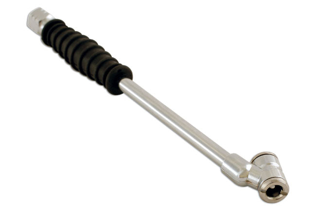 LASER 5434 Tyre Valve Connector Twin Head Hold-On Soft Grip For Gauges
