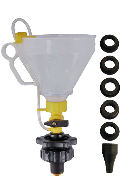 LASER 5453 Universal Coolant Filling Kit With Shut-Off Valve and 5 Adaptors