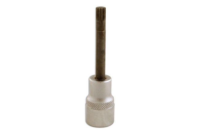 LASER 5479 Screwdriver M6 Spline Bit 3/8" Drive 75mm Chrome Vanadium S2 Steel