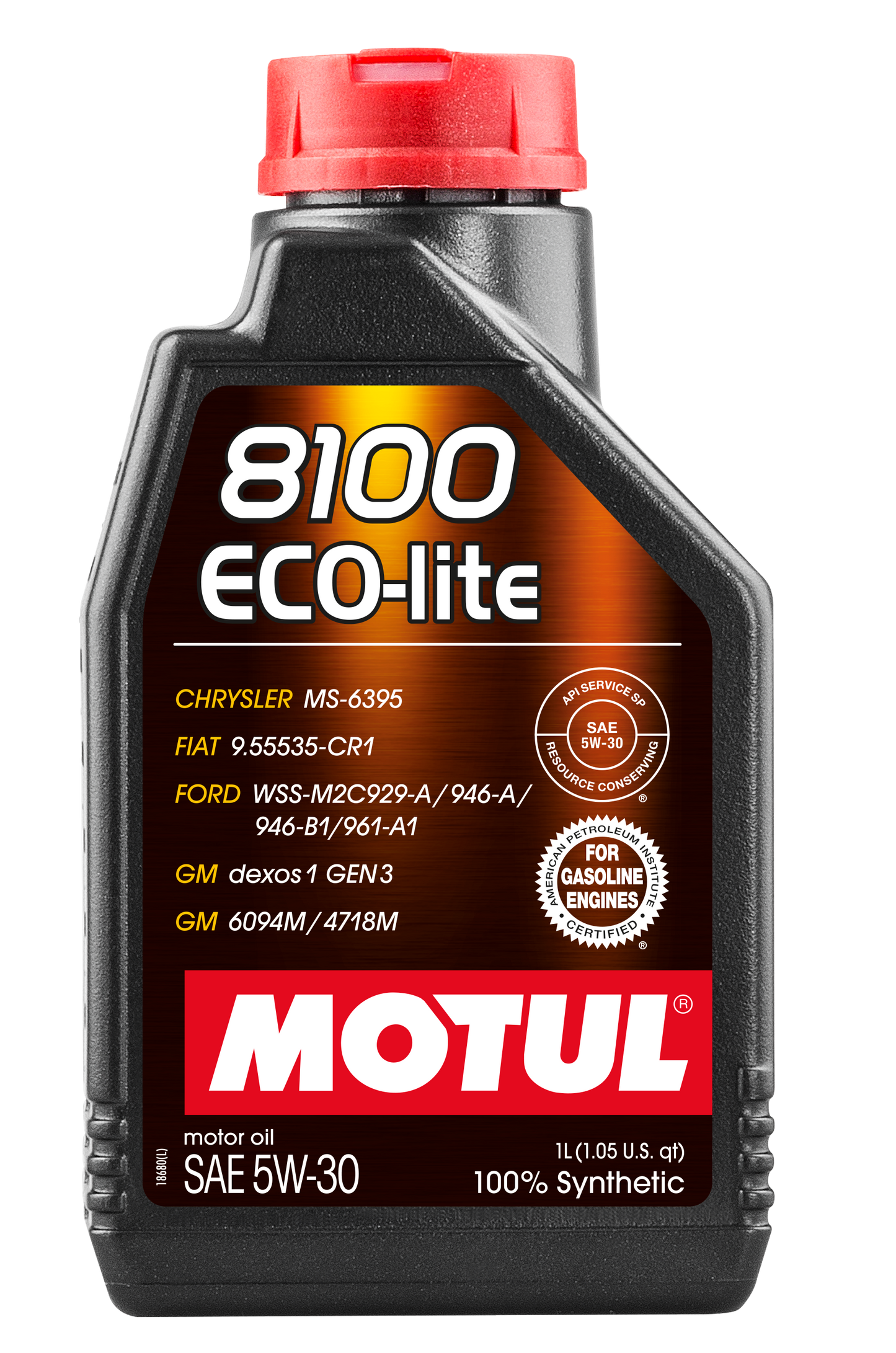 5L+1L Motul 8100 ECO-LITE 5W30 Lubricant Engine Oil 5W-30 Fully Synthetic 6L