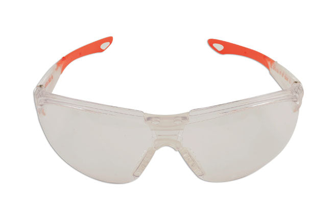 LASER 5673 Safety Glasses Clear Lens UV385 Protection EN166 Workshop Use