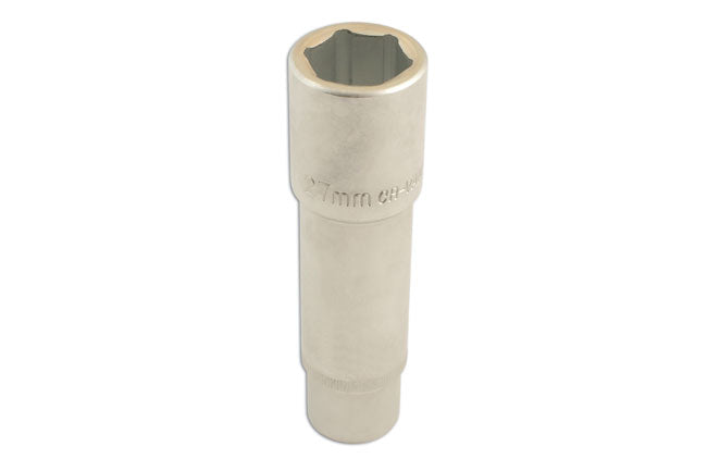 LASER 5686 Socket Wrench Insert 1/2" Drive 27mm Spanner Chrome Vanadium Steel
