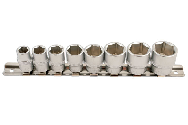 LASER 5693 AF Socket Wrench Set 3/8" Inch Drive 8-Piece Chrome Vanadium Steel