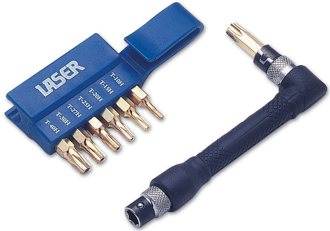 LASER 1312 7Pcs Screwdriver Star Bit Set 1/4" Drive Chrome Molybdenum Steel