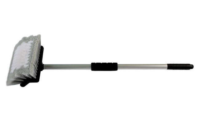 LASER 5860 Vehicle Wash Brush With 70cm Aluminium Handle Angled Soft Bristles