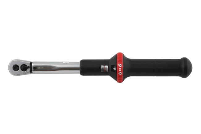 LASER 5865 1/4" Drive Torque Wrench 5-25Nm With Audible Click and Calibration