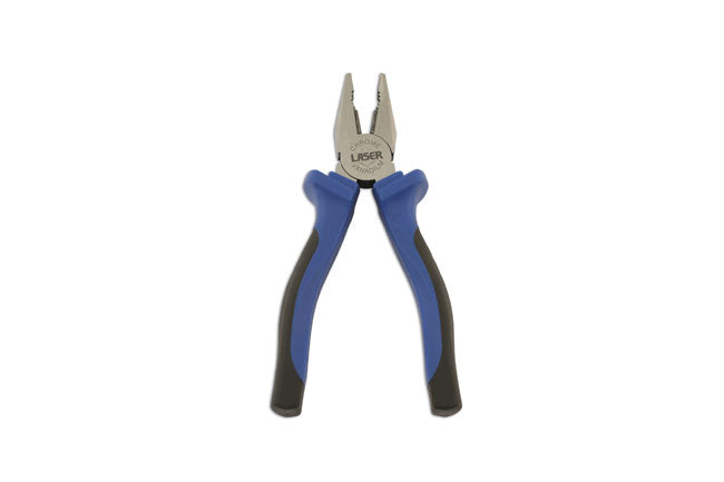 LASER 5889 Combination Pliers 180mm Chromed Nickel Serrated Jaws Wire Cutter