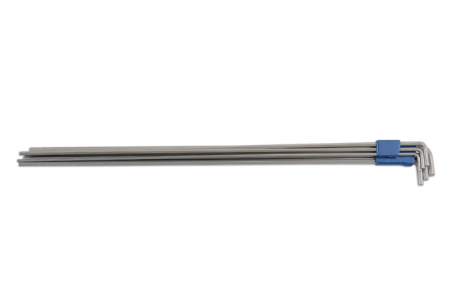 LASER TOOLS 6057 Hex Key Set 6 Pieces Extra Long 4mm 5mm 6mm 7mm 8mm 10mm
