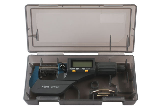 LASER 6221 Digital Micrometer 0-25mm Steel Frame High Precision Measurement Tool