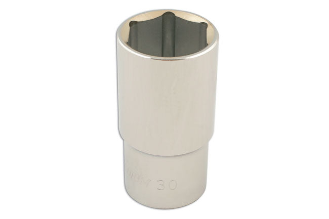 LASER 1616 Socket Wrench Insert 1/2" Drive 30mm Spanner Chrome Vanadium Steel