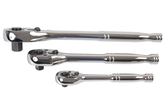 LASER 6421 Reversible Ratchet Cylindrical 1/2" Drive Chrome Vanadium 45 Teeth