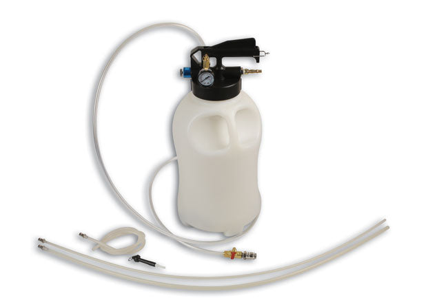 LASER 6534 Pneumatic Oil Extractor 10L Plastic Body With Hose Kit & Gauge