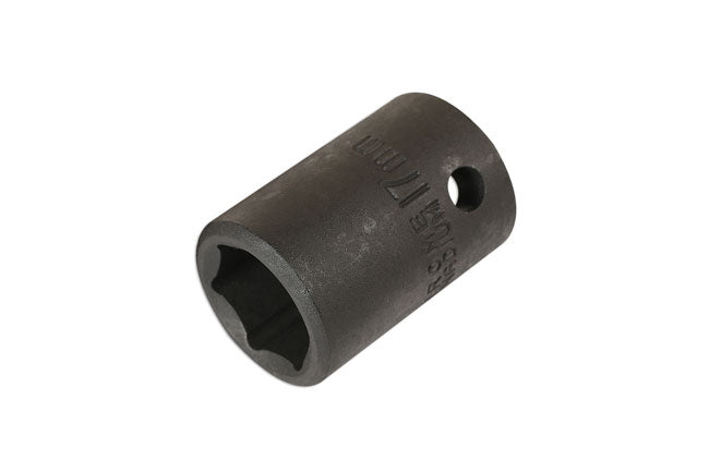 LASER 1695 Socket Wrench Insert 1/2" Drive 17mm Spanner Chrome Vanadium Steel