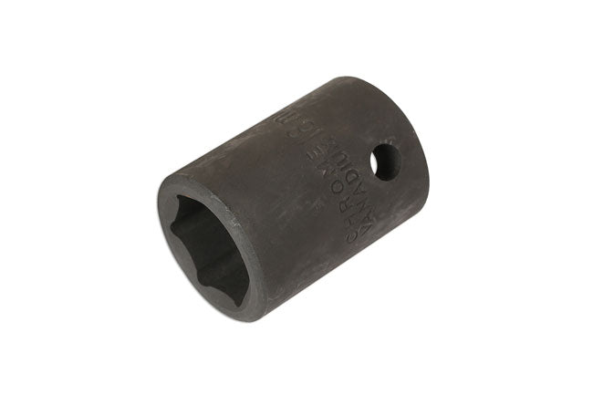 LASER 1696 Socket Wrench Insert 1/2" Drive 18mm Spanner Chrome Vanadium Steel
