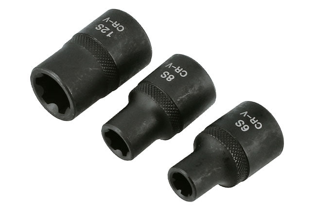 LASER 6575 Screwdriver Bit Set PolyDrive Chrome Vanadium Steel Hand Accessory